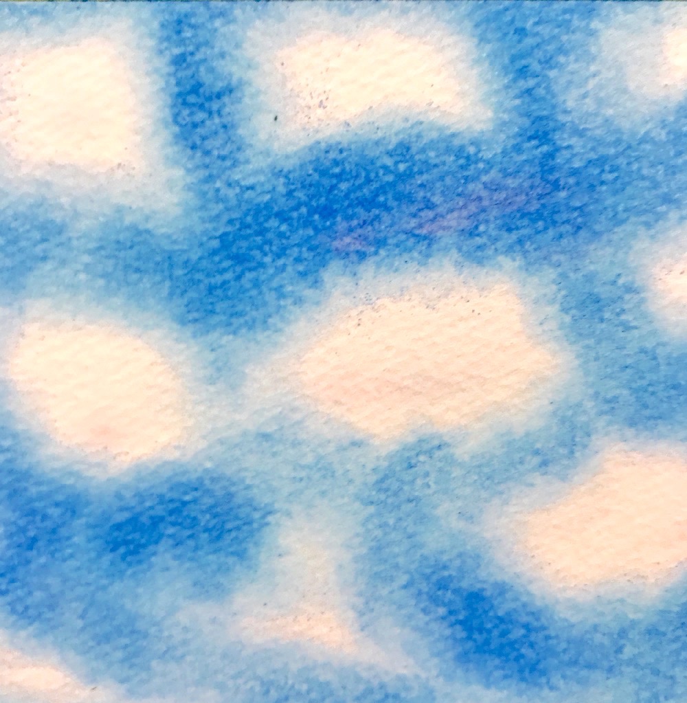 パステルアート雲の描き方4